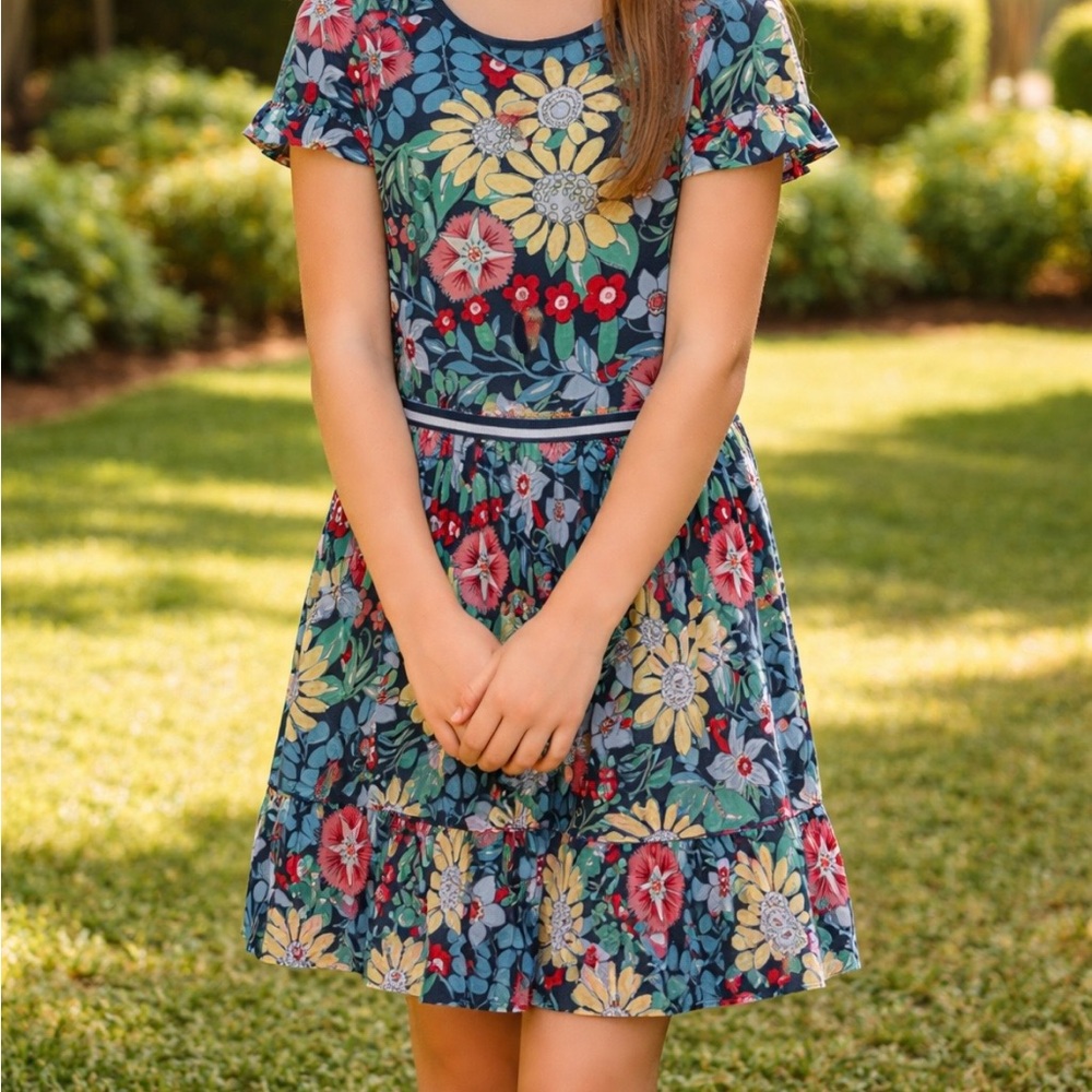 Gymboree Floral Dress. Size L(10-12) NWT